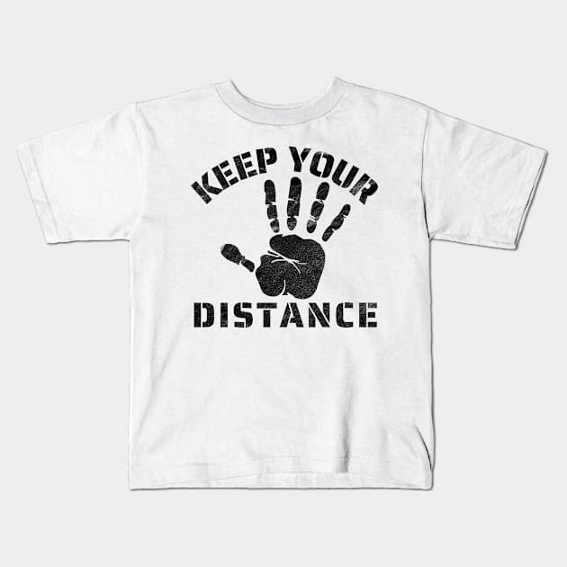 Keep Your Distance Kids T-Shirt by IndiPrintables